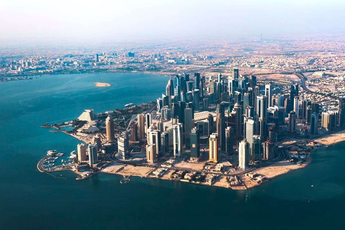 Doha from the air
