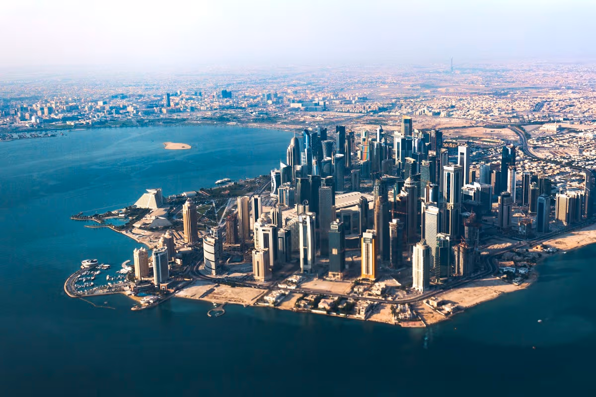 Doha from the air