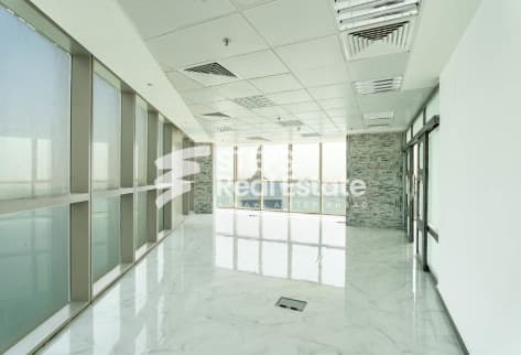 Sea view fitted office for rent in West Bay